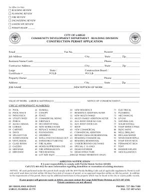 largo permit|city of largo permit application.